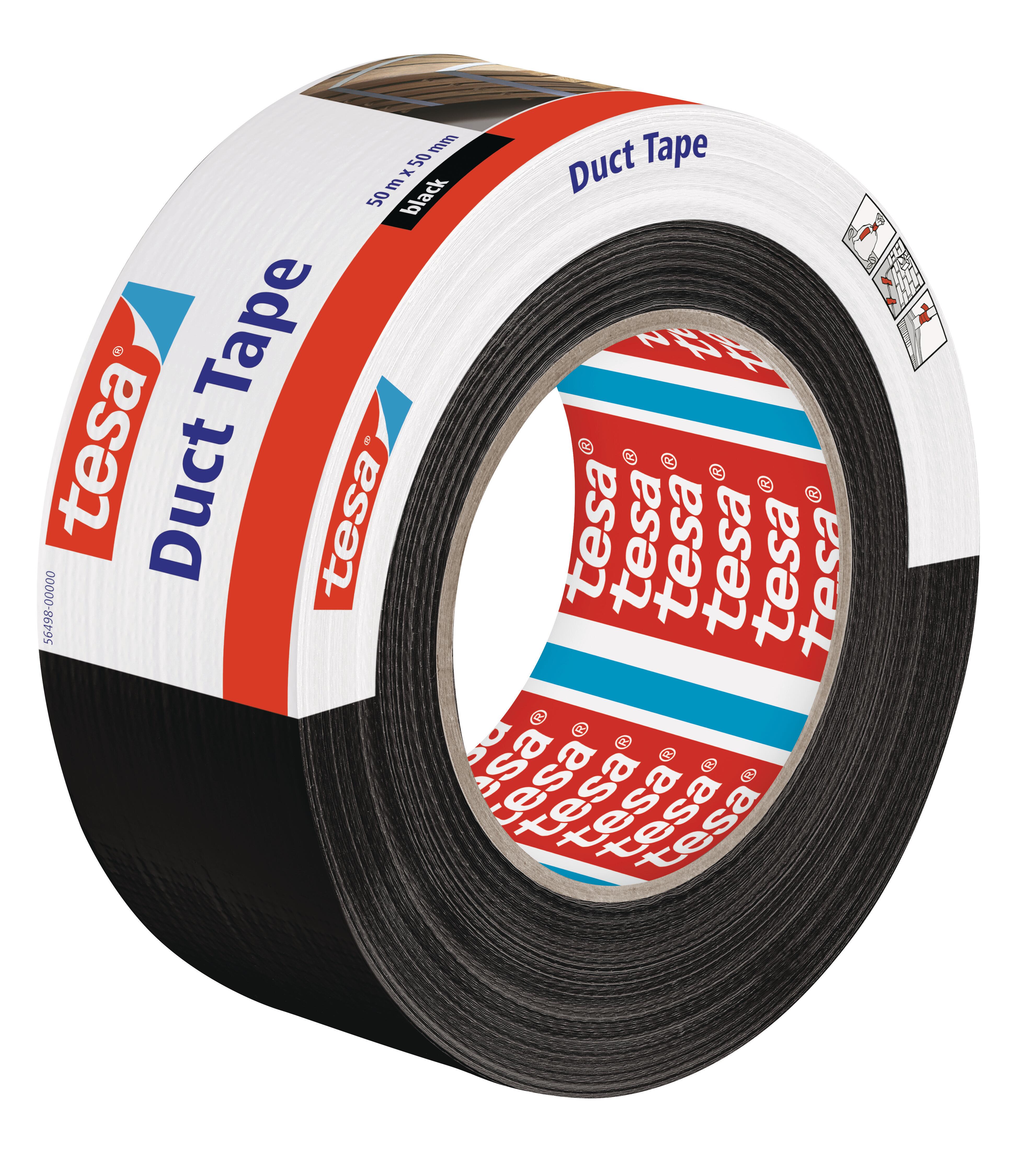 Taśma naprawcza Tesa Duct Tape czarna 50m x 50mm - 2