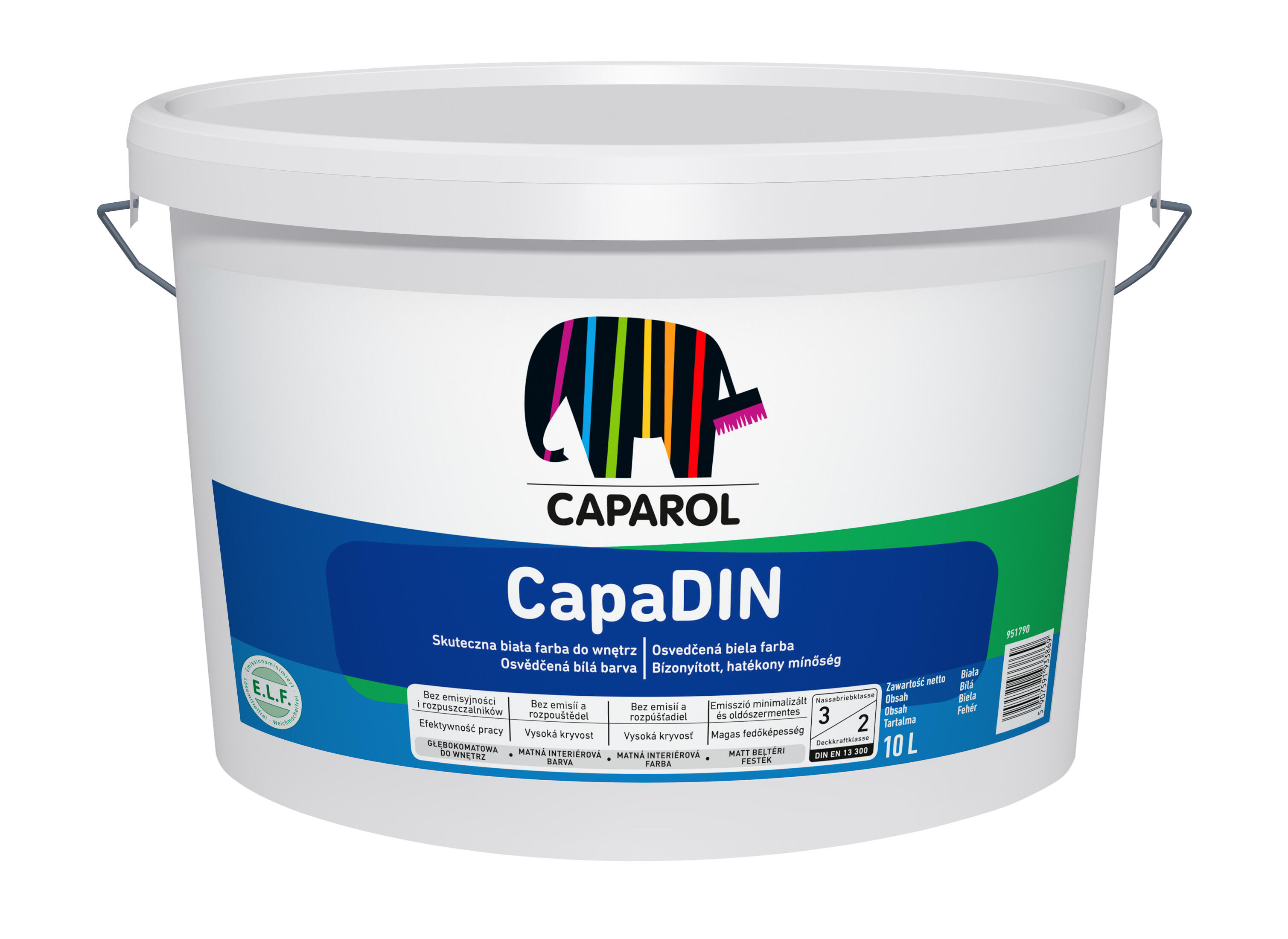 Farba akrylowa Caparol Capadin biała 10l