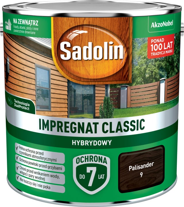 Impregnat hybrydowy Sadolin Classic palisander 2,5l