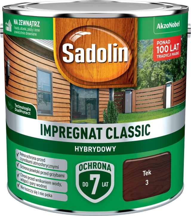 Impregnat hybrydowy Sadolin Classic tek 2,5l