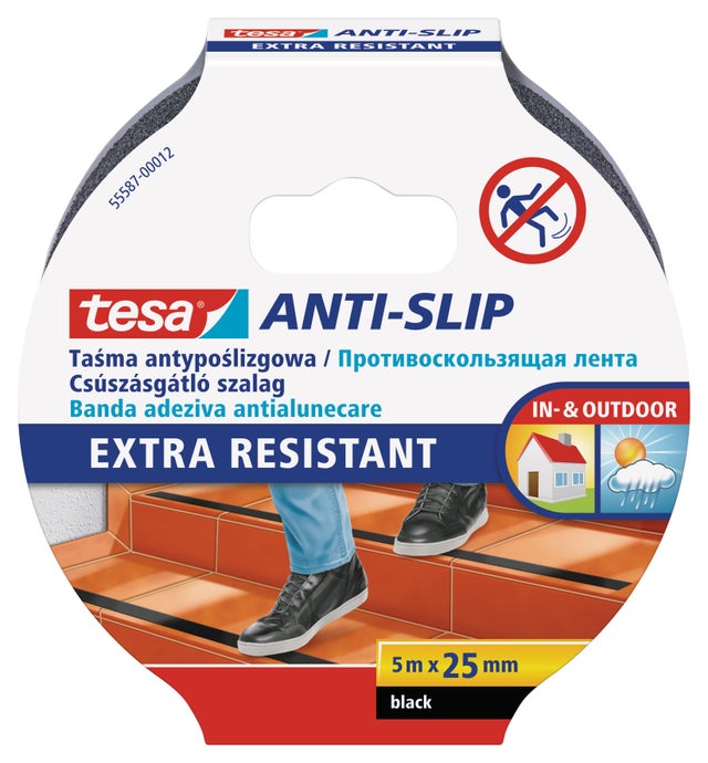 Taśma antypoślizgowa Tesa czarna 5m x 25mm