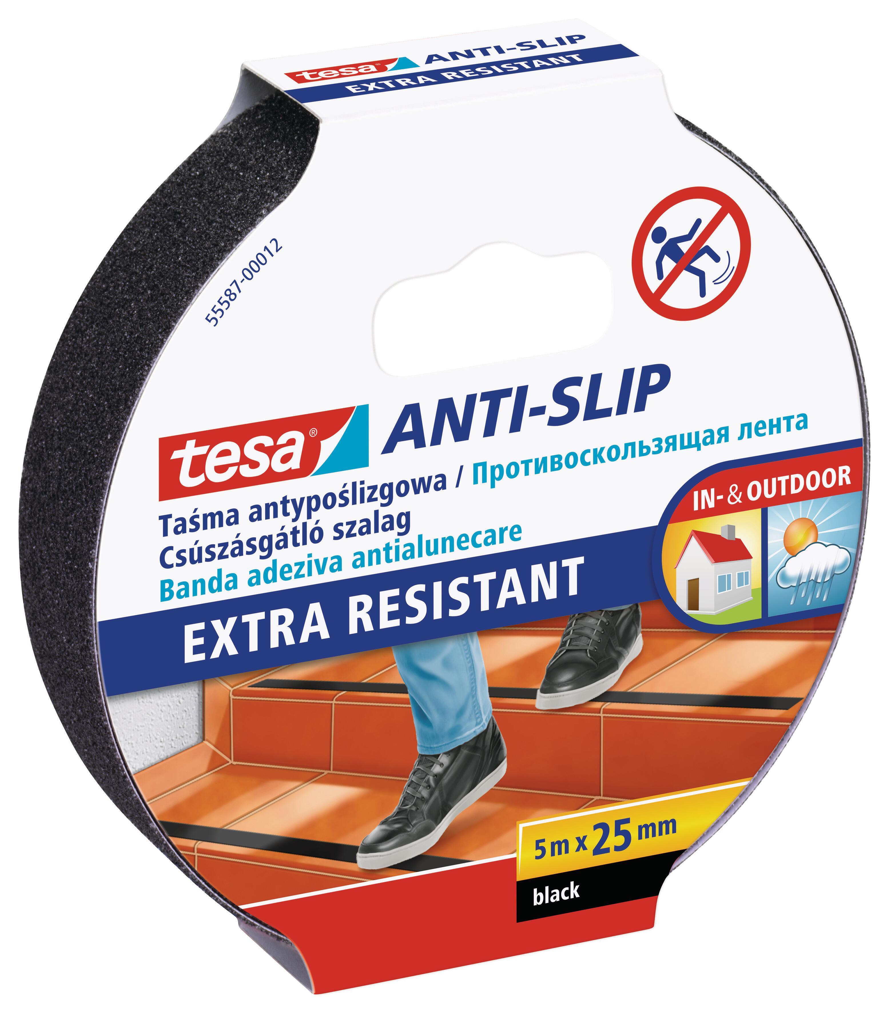 Taśma antypoślizgowa Tesa czarna 5m x 25mm - 2