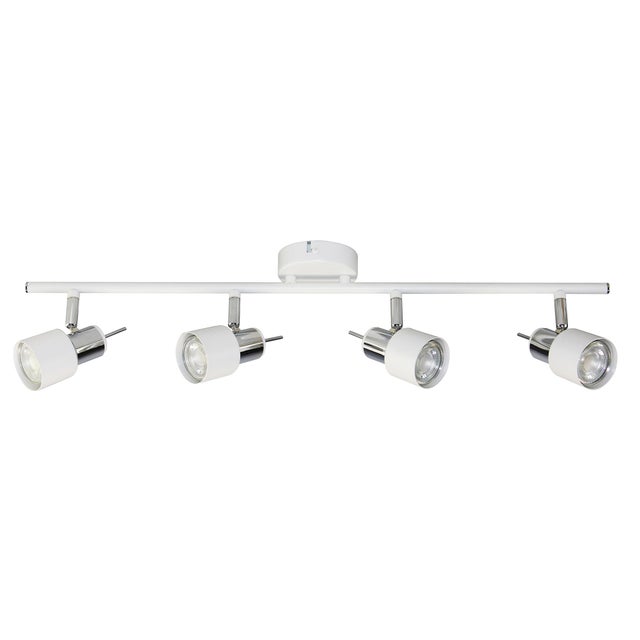 Lampa ścienno-sufitowa STERNA 4xGU10 kolor biały, listwa, obrotowa