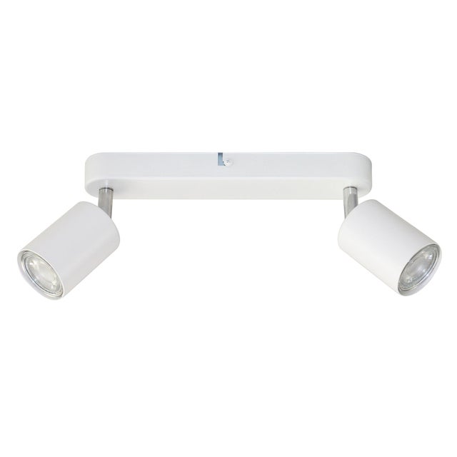 Lampa ścienno-sufitowa GAVIA 2xGU10 kolor biały, listwa, obrotowa