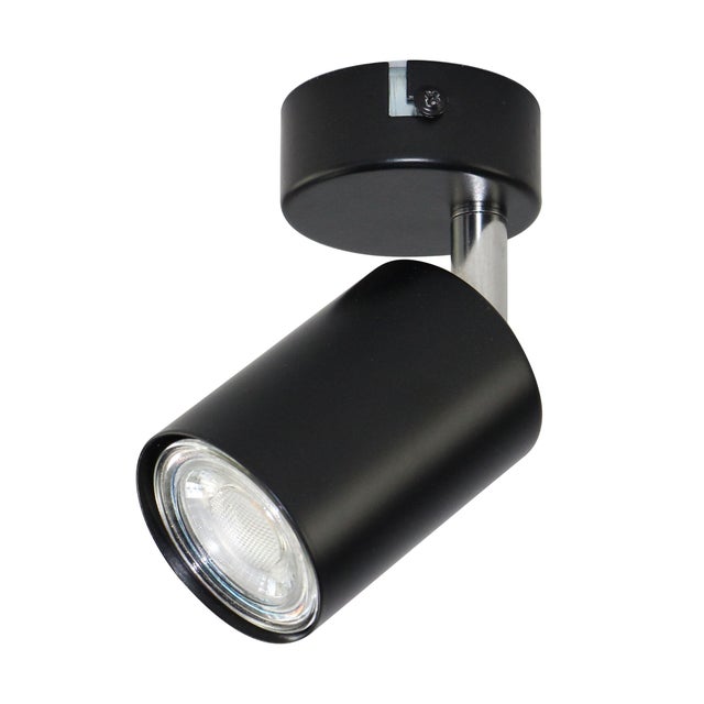 Lampa ścienno-sufitowa GAVIA 1xGU10 kolor czarny, kinkiet, obrotowy