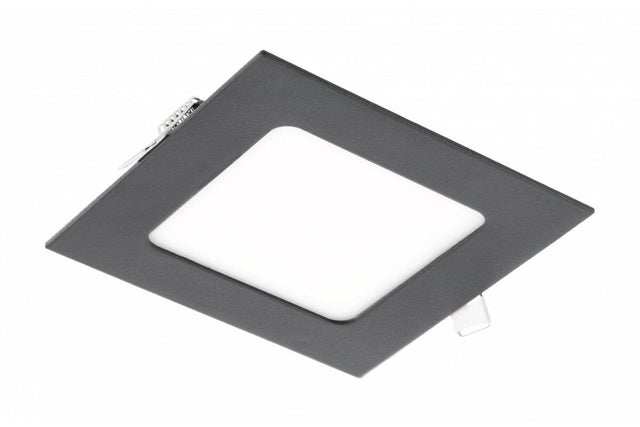 Oprawa podtynkowa downlight MATIS PLUS kwadratowa, 7W, 560Lm, 4000K, czarna aluminiowa rama