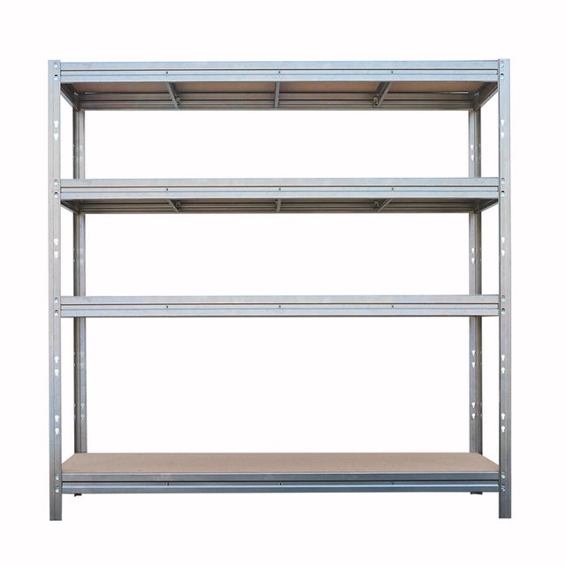 Regał magazynowy Rivet wym. 200x180x60 cm, 4 półki, nośność 450 kg