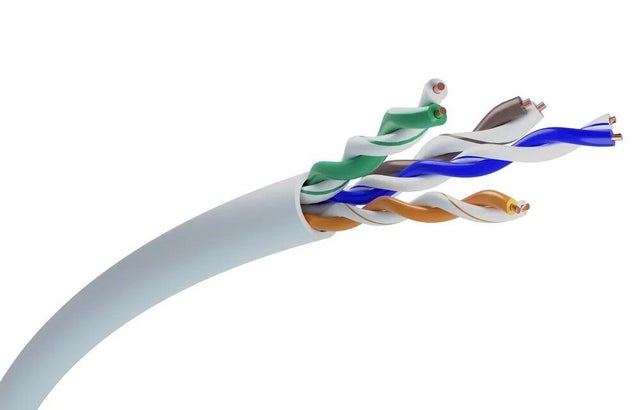 Kabel U/UTP kat 5e nieekranowany 1m