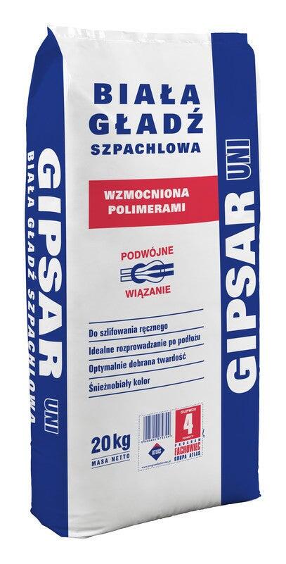 Gładź finiszowa Atlas Gipsar Uni 20 kg, biała