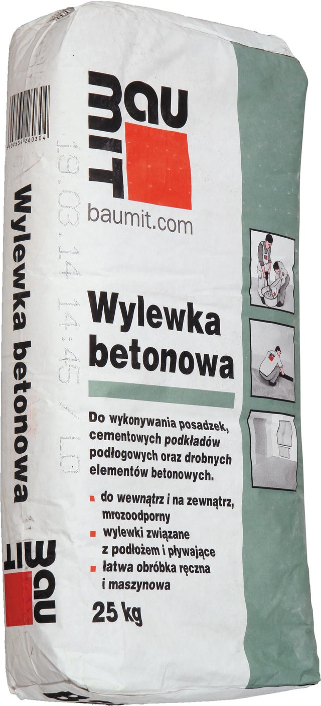 Wylewka betonowa Baumit, CT-C16-F4-A15 25 kg, podkład podłogowy, 20-80 mm