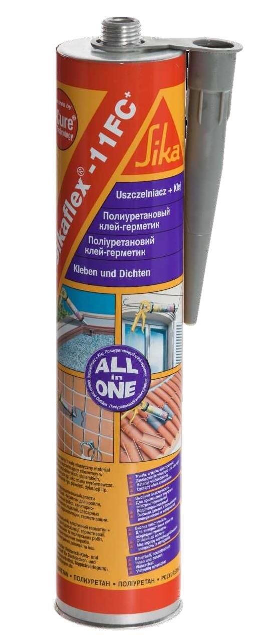 Uniwersalny, elastyczny klej i materiał uszczelniający Sikaflex -11 FC+ 300 ml, brązowy