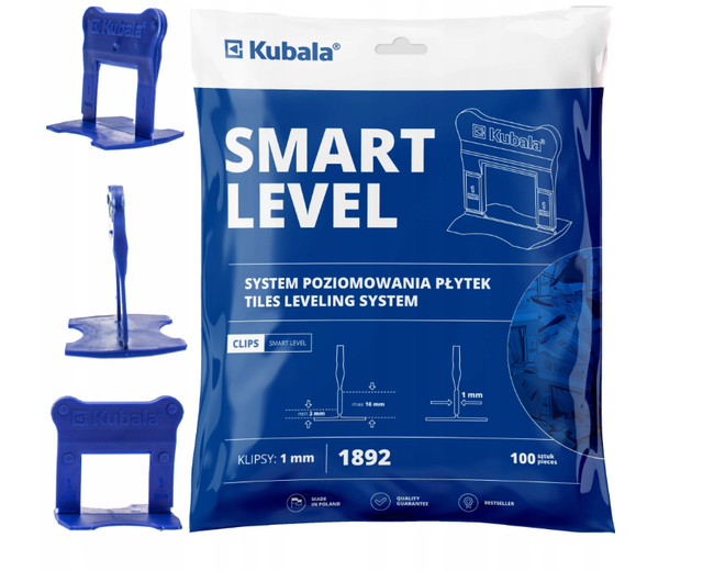 Klipsy Smart Level Kubala 1 mm, 100 szt.