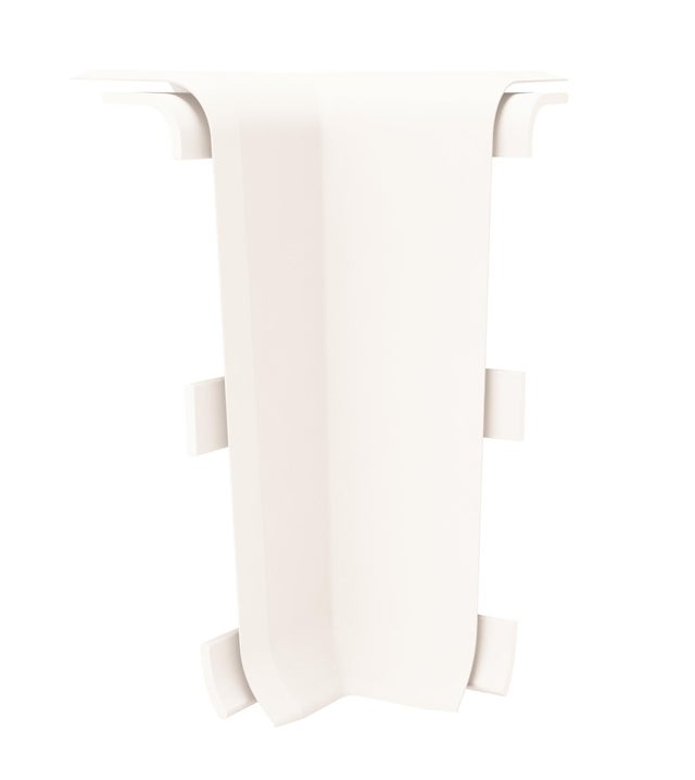 Narożnik wewnętrzny do listew przypodłogowych Esquero Duo 650 115x55x21mm Biały