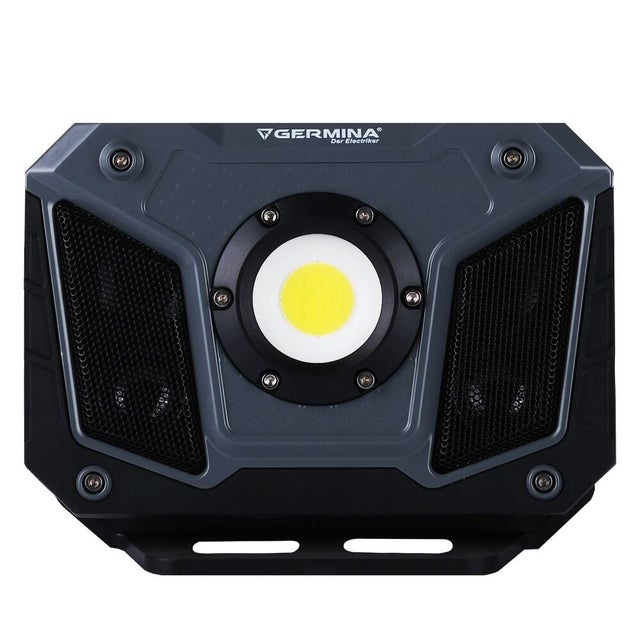 Naświetlacz akumulatorowy z głośnikiem łączenie bluetooth, zasilanie bateryjne (akumulator wbudowany), 15W, 1200Lm, IP54, bateria 6600mAh