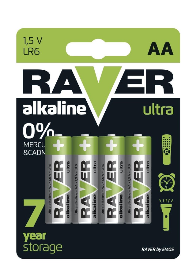 Bateria Raver LR6 (AA) 1,5V 4szt