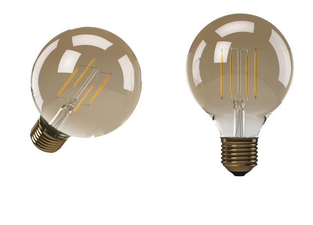 Żarówka LED E27 filament G95 4W 470lm 2200K bursztyn