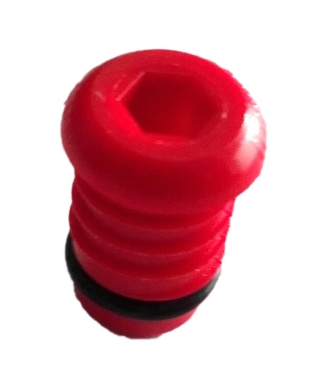 Korek do prób szczelności do rur PEX 16x2 mm, czerwony
