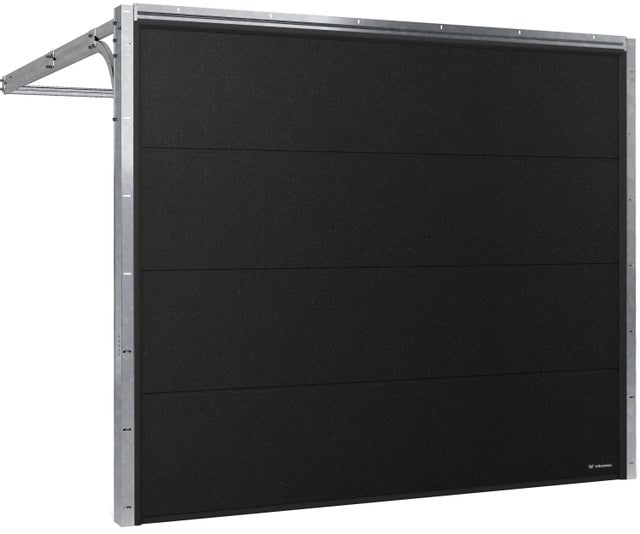 Brama segementowa Nobla z napędem automatyczna 2500x2125 czarna (RAL 9005 struktura)