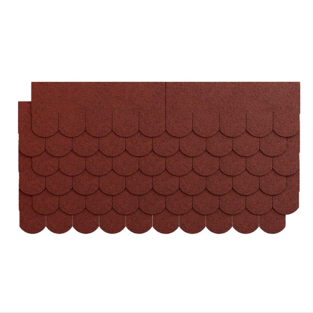 Gont bitumiczny karpiówka, Nexler czerwony, 3 m2 wym. 80x32 cm