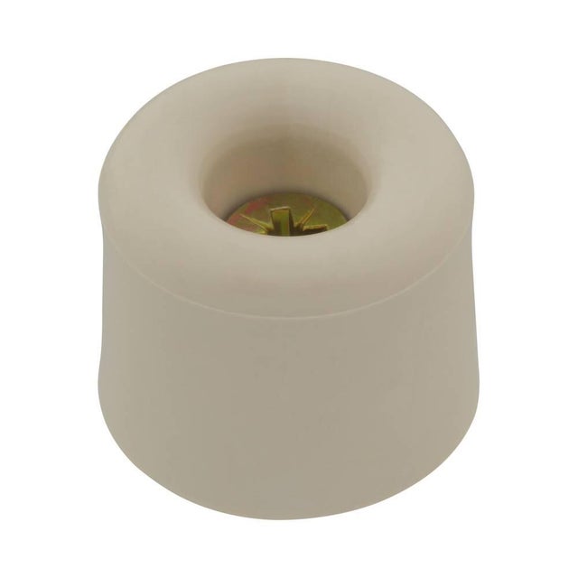 Odbojnik do drzwi gumowy przykręcany biały fi 32 mm