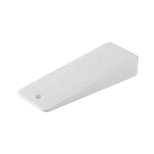 Klin drzwiowy gumowy biały 95x32 mm