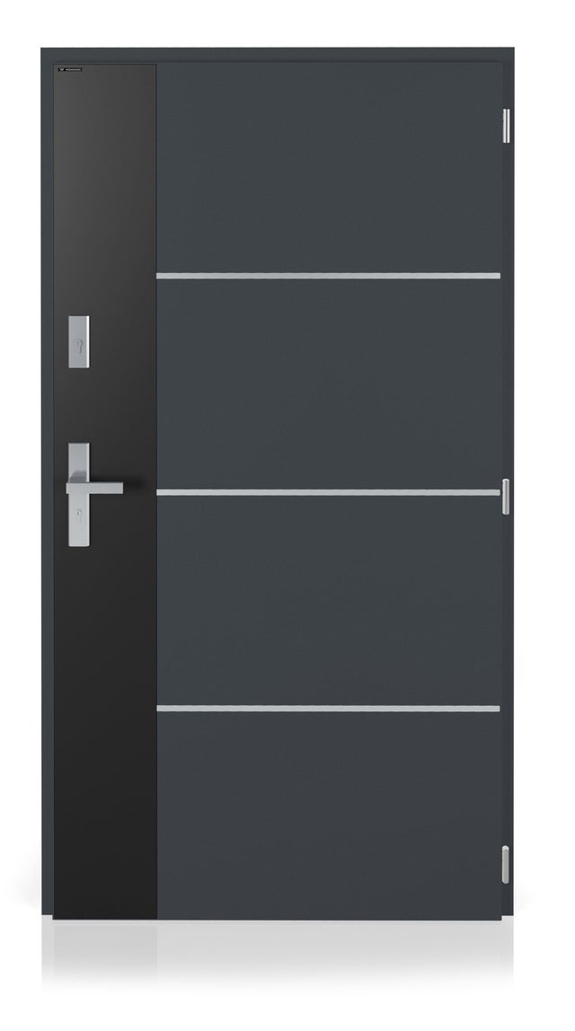 Drzwi zewnętrzne Nex Solid antracyt (RAL 7016) 90 prawe