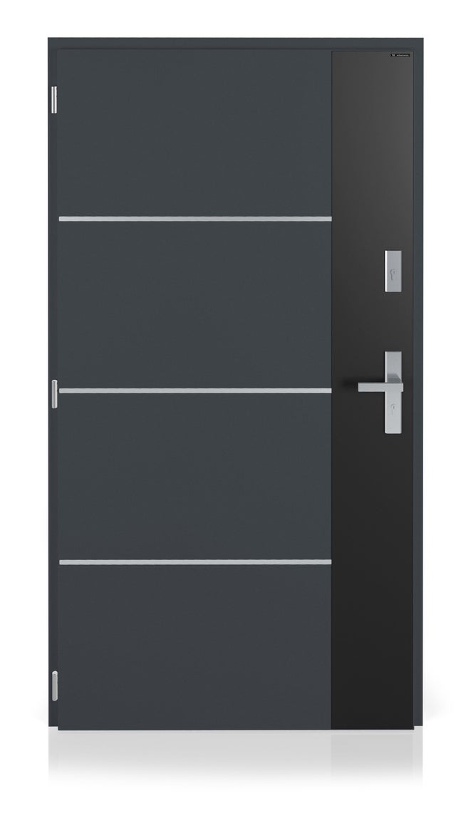 Drzwi zewnętrzne Nex Solid antracyt (RAL 7016) 90 lewe