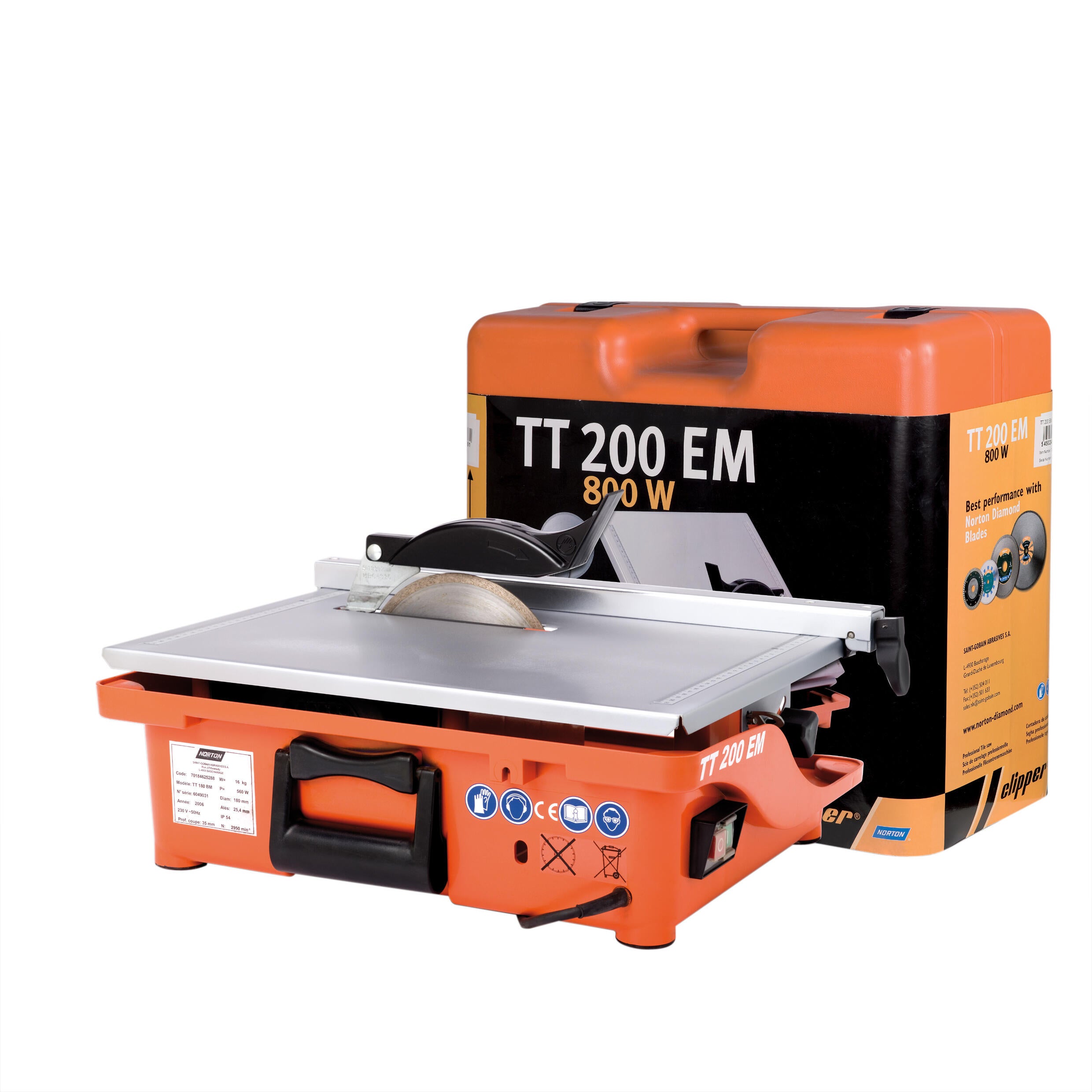 Przecinarka do glazury 800W 200 mm TT200EM Norton Clipper - 2