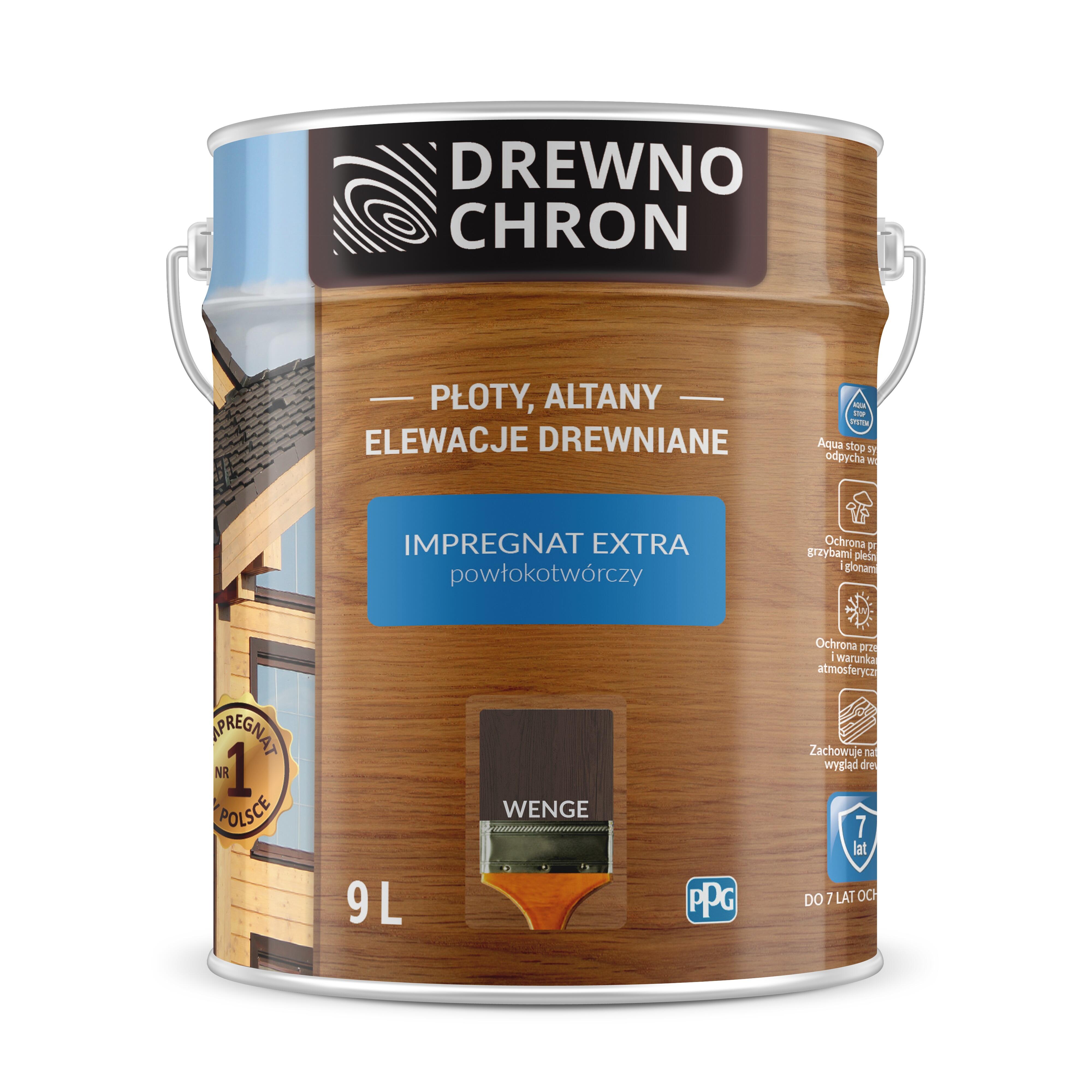 Impregnat Drewnochron Extra wenge 9l - 2