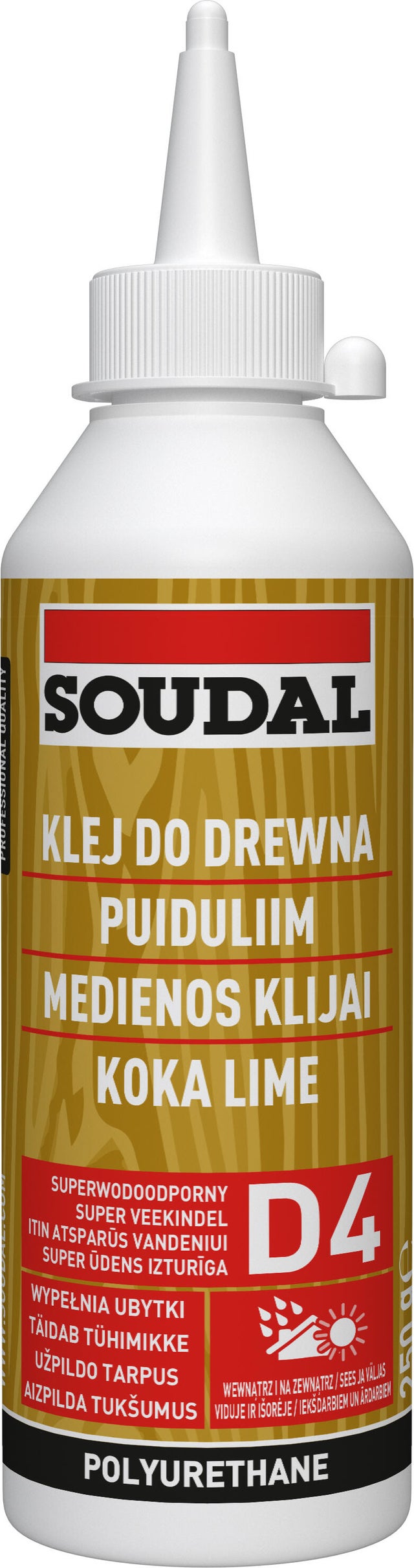 Klej do drewna Soudal 250ml