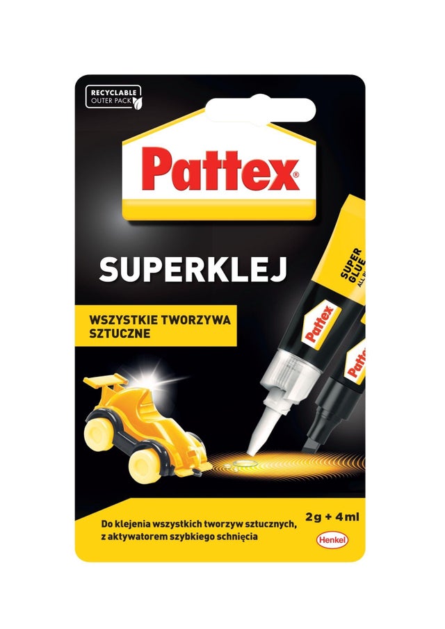 Klej do plastiku Pattex S.O.S. Super 2g + 4ml