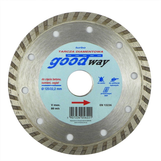 Tarcza diamentowa Turbo 125x22,2 mm GOOD WAY