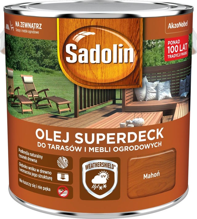 Olej Sadolin Superdeck mahoń 2,5l