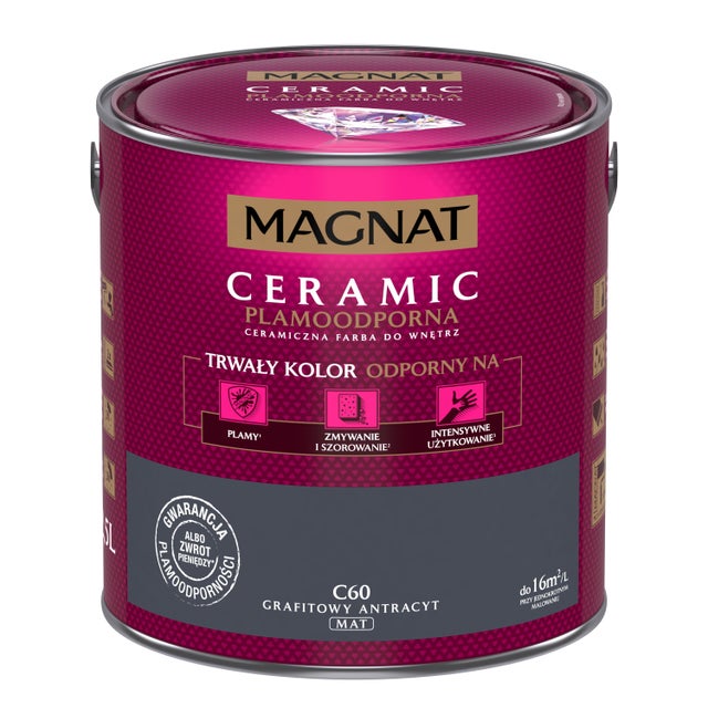 Farba Magnat Ceramic grafitowy antracyt 2,5l