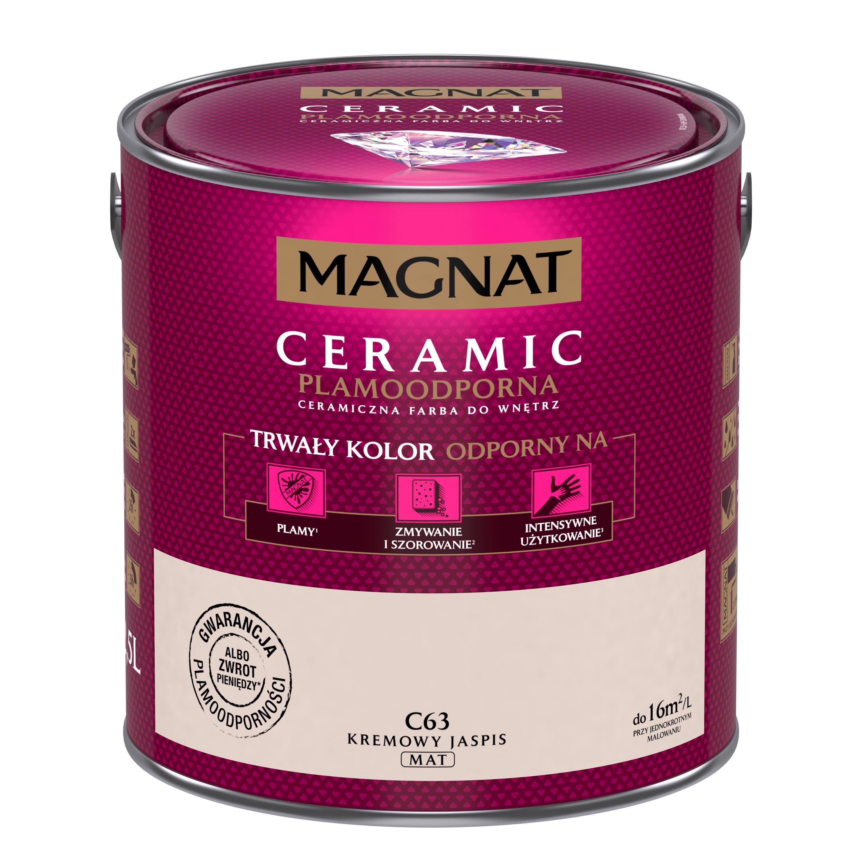 Farba Magnat Ceramic kremowy jaspis 2,5l