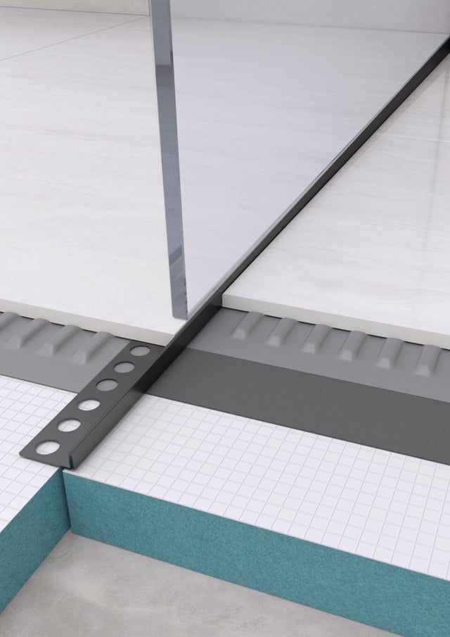 Listwa spadkowa podłogowa lewa 120 cm czarna