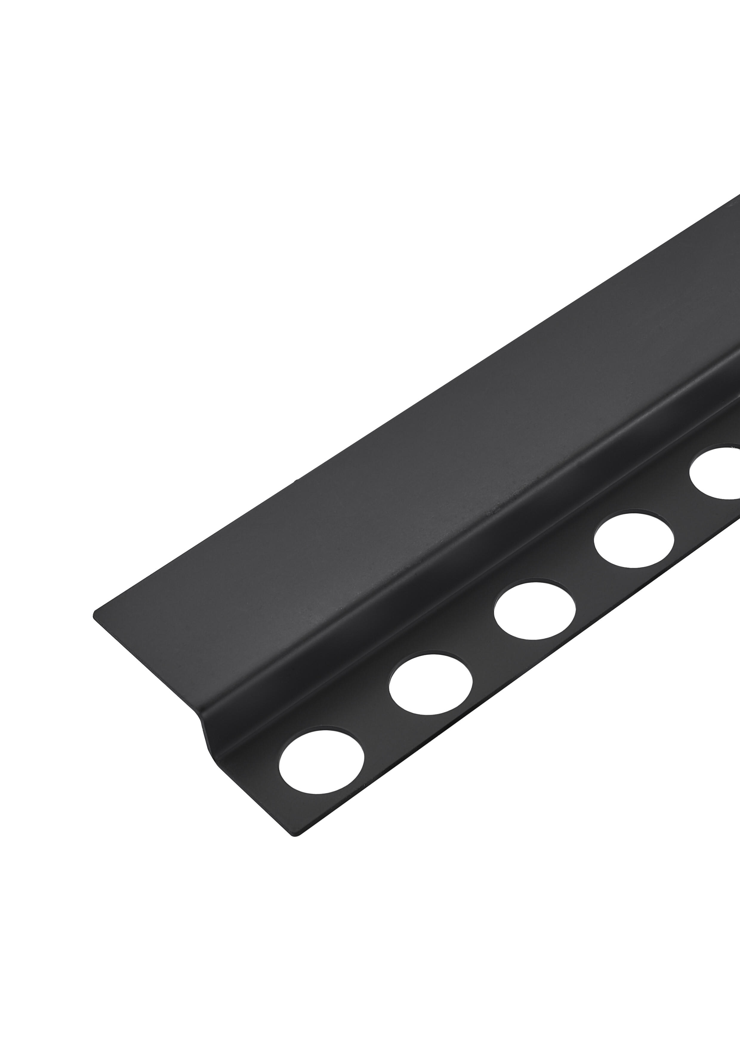 Listwa spadkowa podłogowa czołowa 130 cm czarna - 2