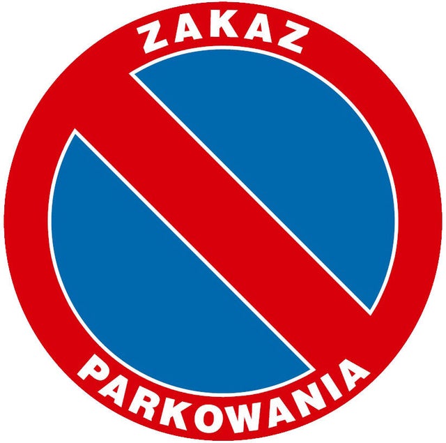 Znak informacyjny ZAKAZ PARKOWANIA