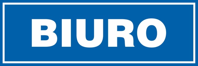 Znak informacyjny BIURO