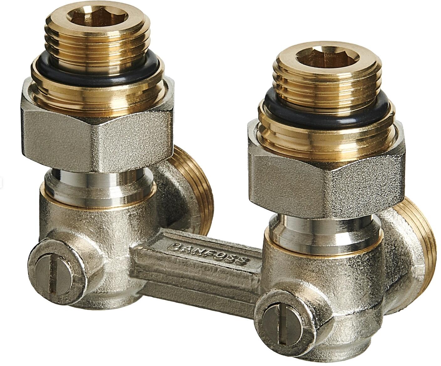 Zestaw termostatyczny Danfoss Redia M30x1,5, 2-elementowy, kątowy - 2
