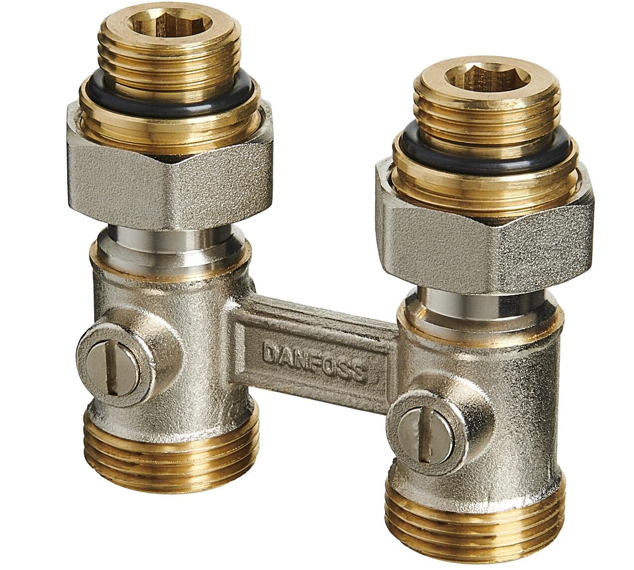 Zestaw termostatyczny Danfoss Redia M30x1,5, 2-elementowy, prosty - 2