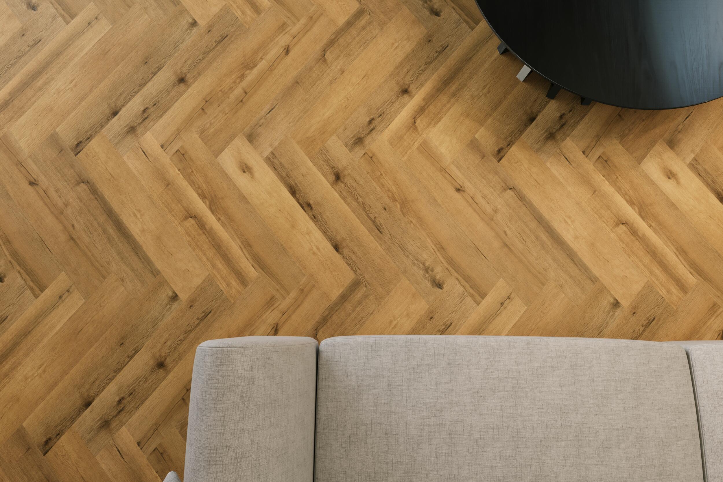 Panel winylowy SPC Luxury Floor Dąb Titan jodełka kl. 34 5mm op. 1,513m2 wodoodporny - 3