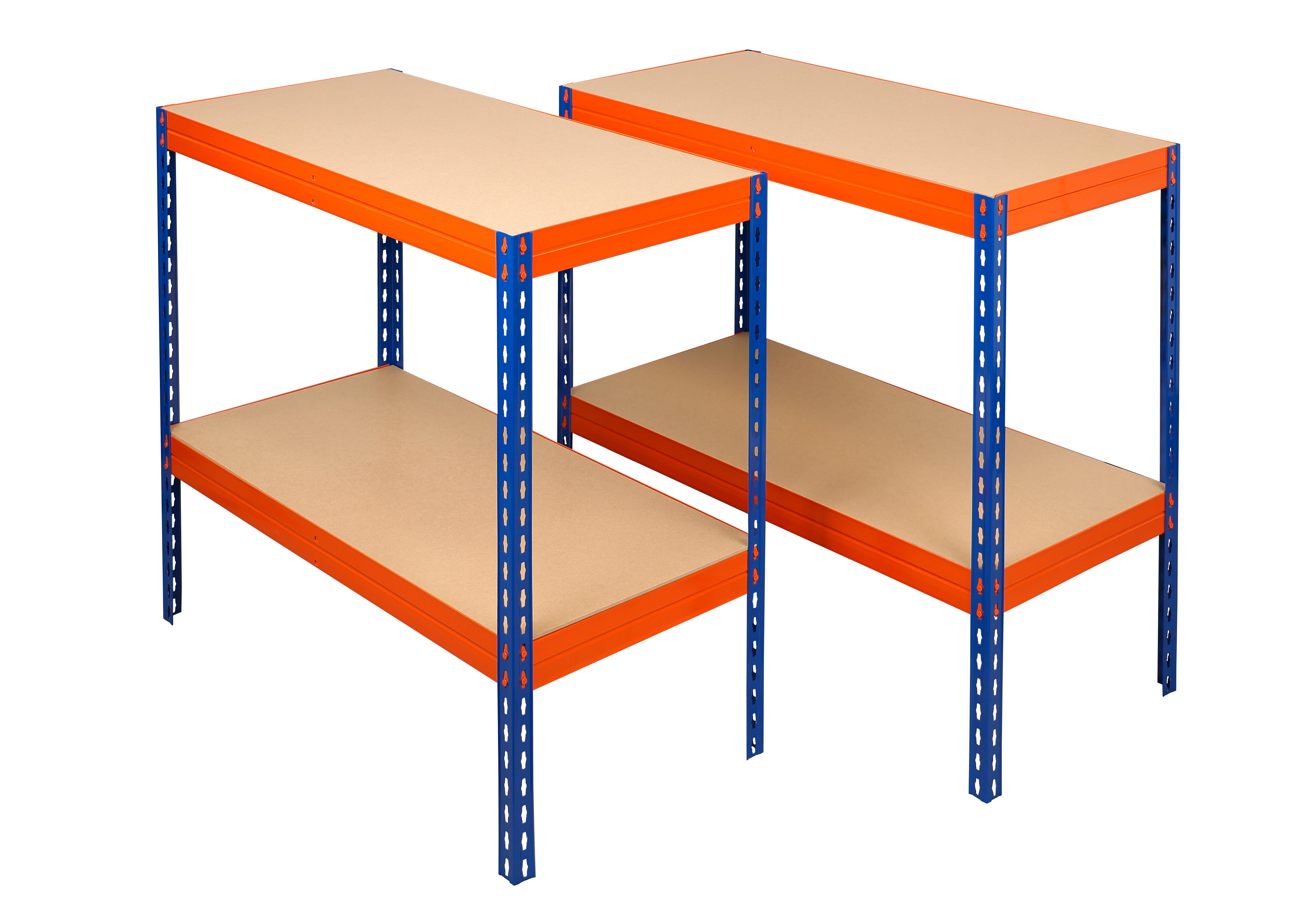 Regał magazynowy Rivet wym. 192x100x50 cm, 4 półki, nośność 300 kg - 2