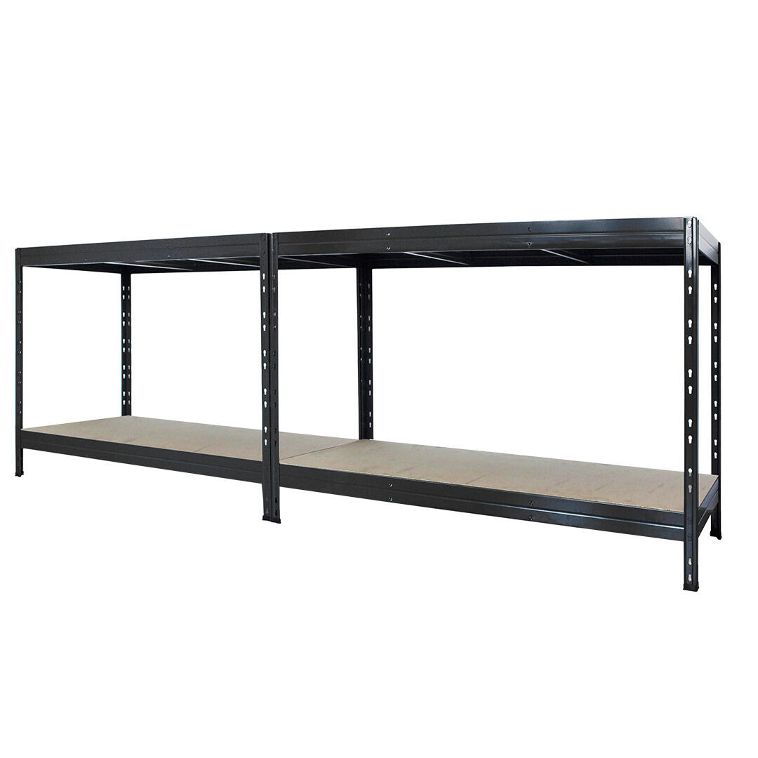 Regał magazynowy Rivet wym. 180x150x45 cm, 4 półki, nośność 400 kg - 3