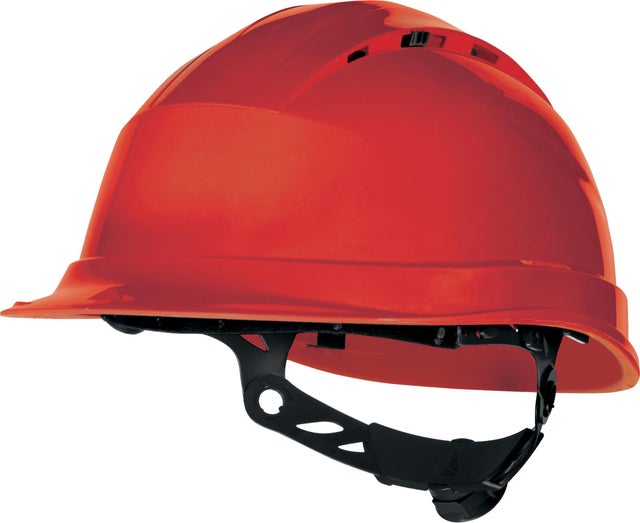Kask ochronny wentylowany czerwony QUARTZ UP IV Delta Plus