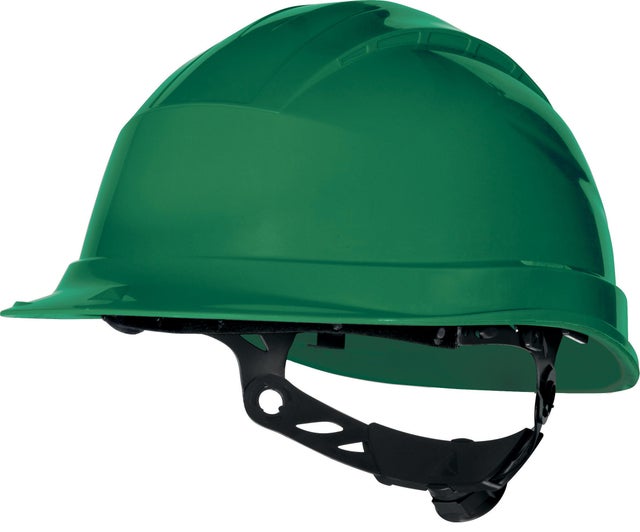 Kask ochronny wentylowany zielony QUARTZ UP IV Delta Plus