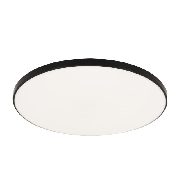 Plafon LED okrągły, Dowbor, czarny, 24W, 2960Lm, IP44, 4000K