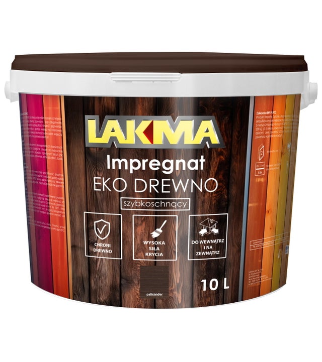 Impregnat do drewna Eko Drewno Lakma palisander 10l