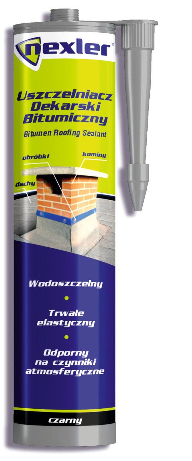 Uszczelniacz dekarski bitumiczny Nexler 300 ml, czarny