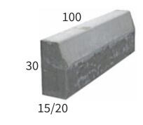 Krawężnik drogowy, wym.100x30x15 cm, Brukdom